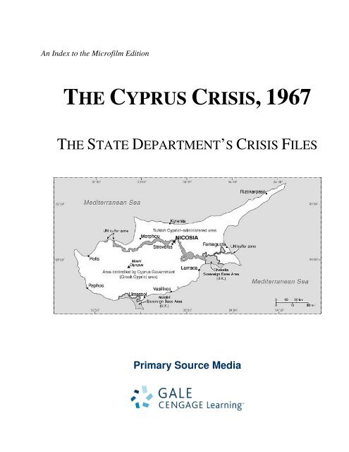 THE CYPRUS CRISIS, 1967 - Gale - Primary Source Media