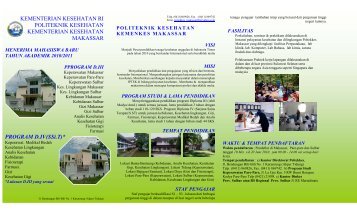 Info Pendaftaran Poltekkes Makassar - Dinkes Sulsel