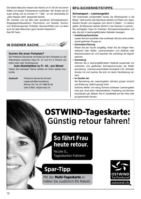 Herzliche Einladung - Gemeinde Sirnach