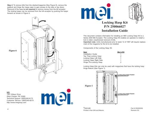 Series 00 Locking Hasp Kit Mei
