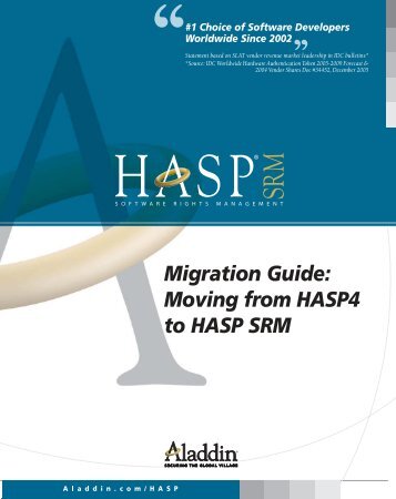Migration Guide: Moving from HASP4 to HASP SRM