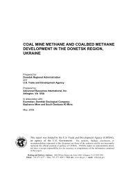 coal mine methane and coalbed methane development in the ...