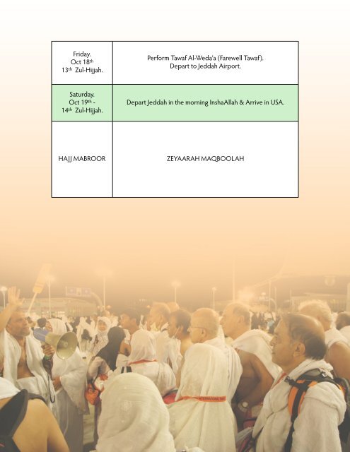 HAJJ 2013 ITINERARY (5A) PACKAGE - Sara International Travel