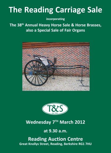 The Reading Carriage Sale - Thimbleby & Shorland