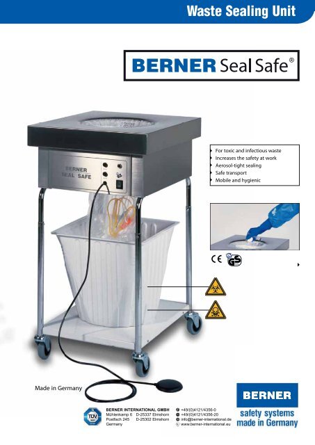 Leaflet Waste Sealing Unit BERNER SealSafe