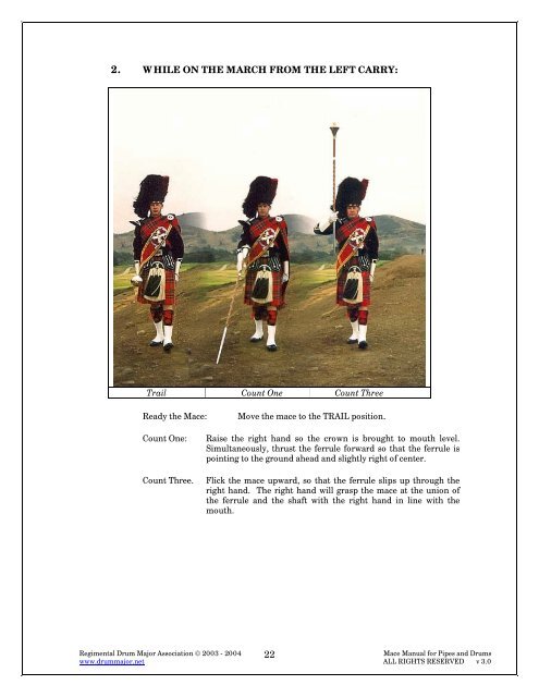 RDMA Mace Manual - Regimental Drum Major Association