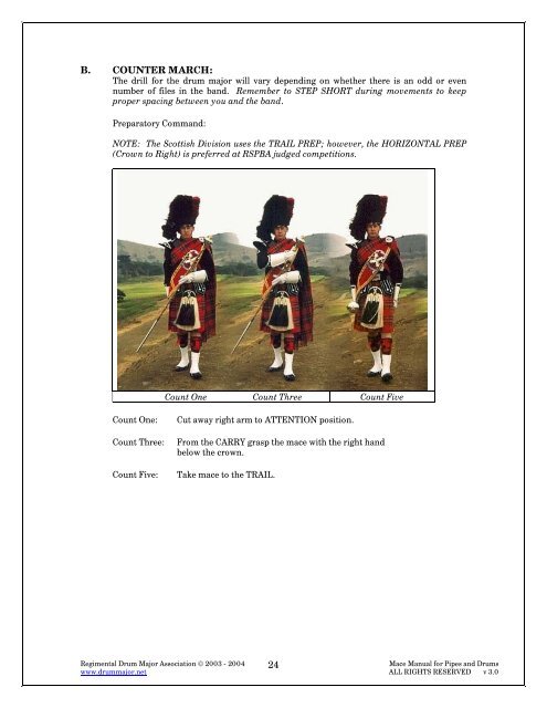 RDMA Mace Manual - Regimental Drum Major Association