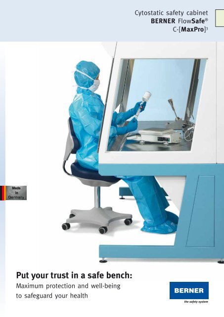 Cytostatic Safety Cabinet Berner Flowsafe C Maxpro