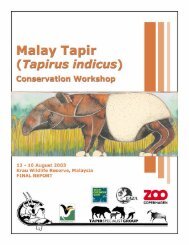 Malay Tapir Conservation Workshop - Tapir Specialist Group