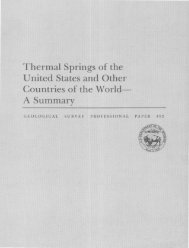 Therlllal Springs of the United States and Other Countries of the W orld