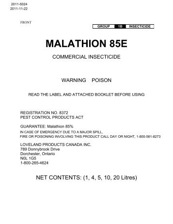 MALATHION 85E