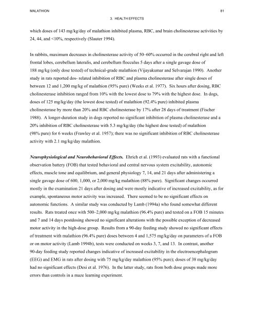 toxicological profile for malathion - Agency for Toxic Substances and ...