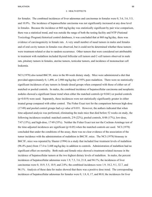 toxicological profile for malathion - Agency for Toxic Substances and ...