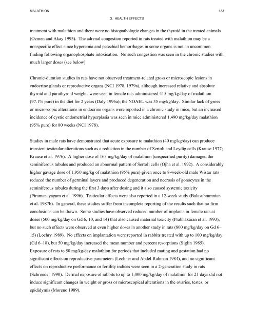 toxicological profile for malathion - Agency for Toxic Substances and ...