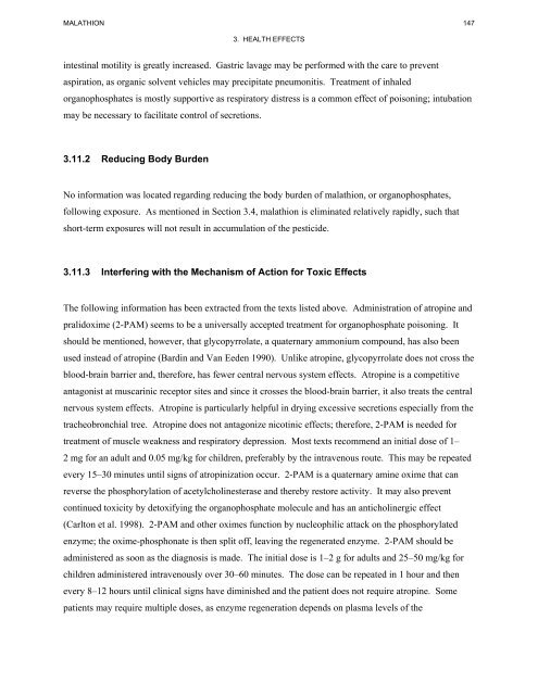 toxicological profile for malathion - Agency for Toxic Substances and ...