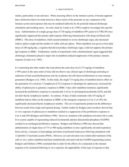 toxicological profile for malathion - Agency for Toxic Substances and ...