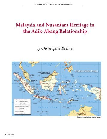 Malaysia and Nusantara Heritage in the Adik-Abang - Stanford ...