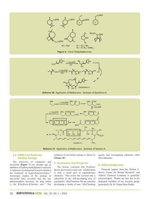 DEDICATED TO PROFESSOR HC BROWN ON HIS ... - Sigma-Aldrich