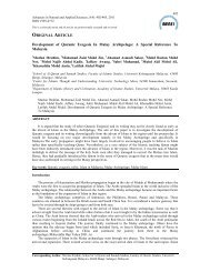 ORIGINAL ARTICLE Development of Quranic Exegesis In Malay ...