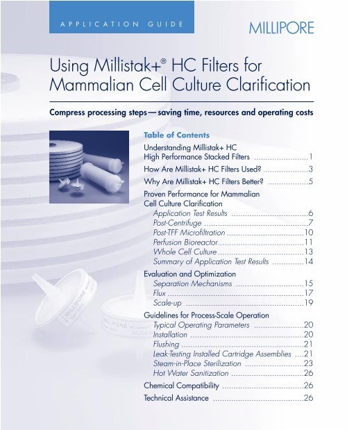 Filter Compatibility Chart Millipore