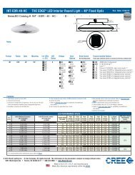 LED INTERIOR ROUND LIGHT SPEC SHEET - Cree, Inc.