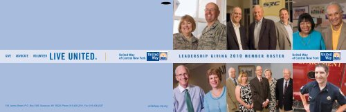 give | advocate | volunteer live unitedtm - United Way of Central ...