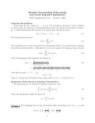 Hermite Interpolating Polynomials and Gauss-Legendre Quadrature