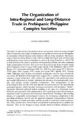 The Organization of Intra-Regional and Long-Distance Trade in ...