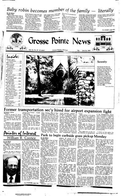 Grosse Pointe News - Local History Archives