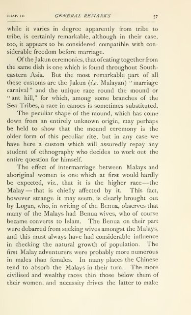 Pagan races of the Malay Peninsula - Sabrizain.org