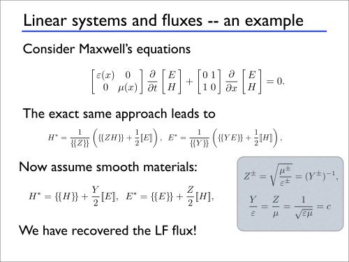 Discontinuous Galerkin methods Lecture 3 - Brown University