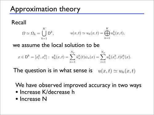 Discontinuous Galerkin methods Lecture 3 - Brown University