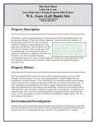 W. L. Gore (Left Bank) Site Fact Sheet