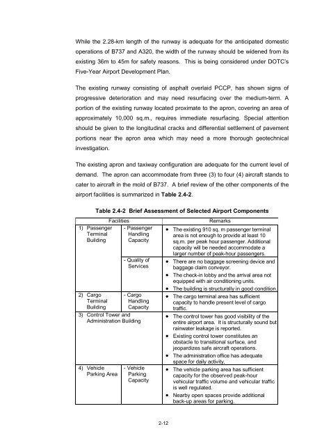 New Legaspi Airport Draft FS - PPP Center