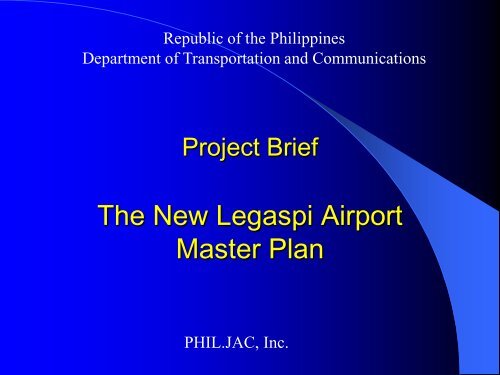 The New Legaspi Airport Master Plan - PPP Center