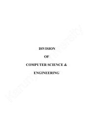 division of computer science & engineering - Karunya University
