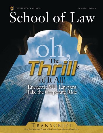 of It All! - University of Missouri School of Law