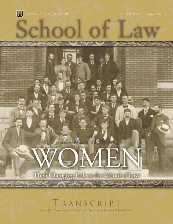 Spring 2009 - University of Missouri School of Law
