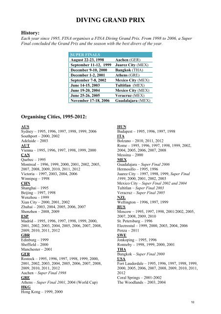 FINA Statistics (.pdf)