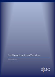 Der Mensch und sein Verhalten - SMG Sales Management Group