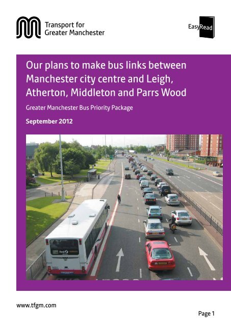 Easy read version - Transport for Greater Manchester