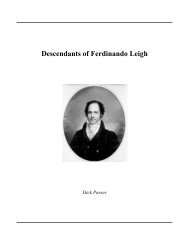 Descendants of Ferdinando Leigh