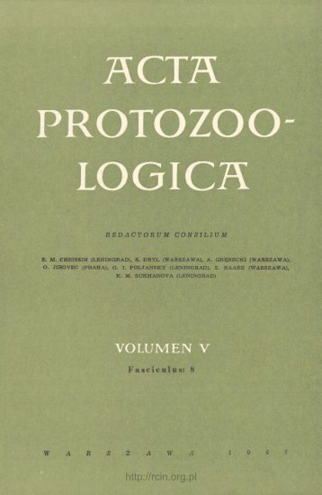 ACTA PROTOZOO- LOGICA