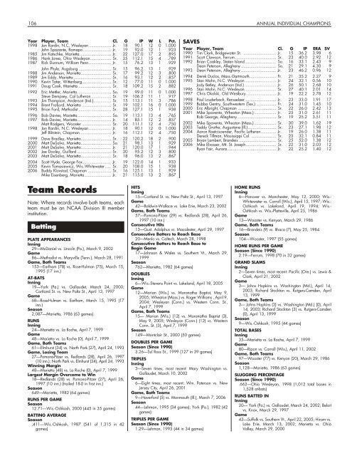 OFFICIAL 2007 NCAA BASEBALL RECORDS BOOK