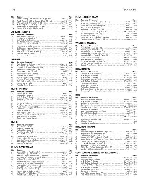 OFFICIAL 2007 NCAA BASEBALL RECORDS BOOK