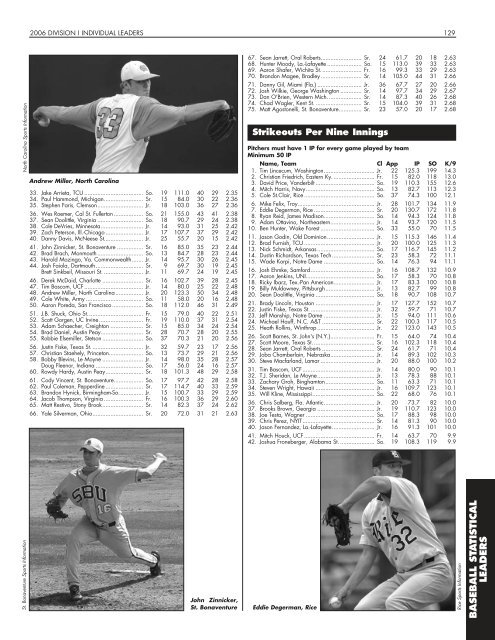 OFFICIAL 2007 NCAA BASEBALL RECORDS BOOK