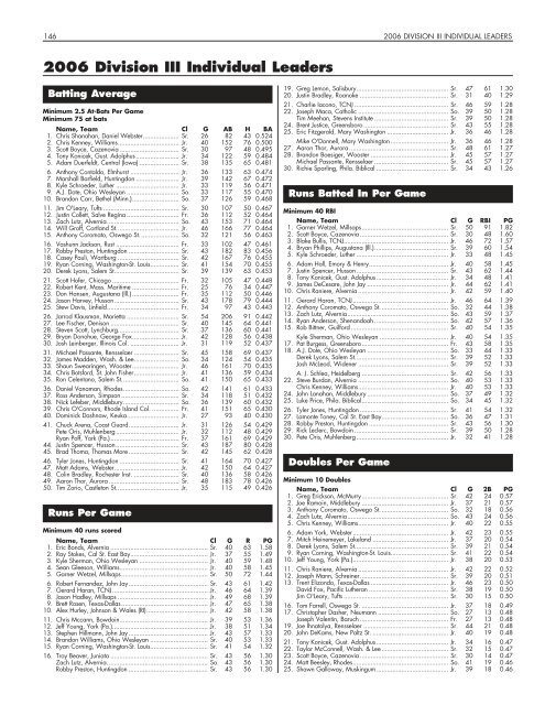 OFFICIAL 2007 NCAA BASEBALL RECORDS BOOK