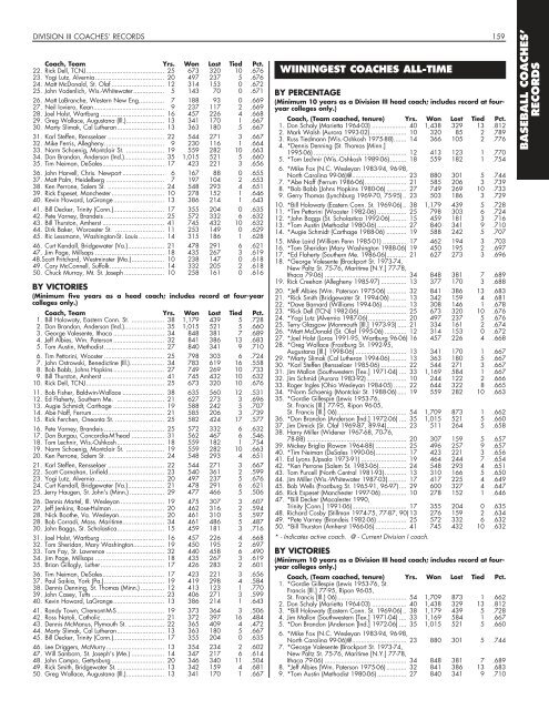 OFFICIAL 2007 NCAA BASEBALL RECORDS BOOK