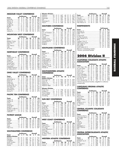 OFFICIAL 2007 NCAA BASEBALL RECORDS BOOK