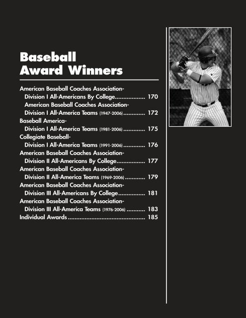 OFFICIAL 2007 NCAA BASEBALL RECORDS BOOK